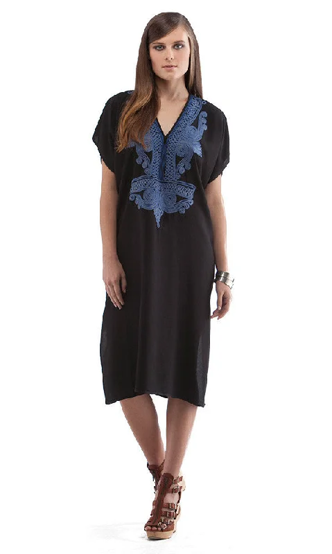 EMBROIDERED MINI CAFTAN