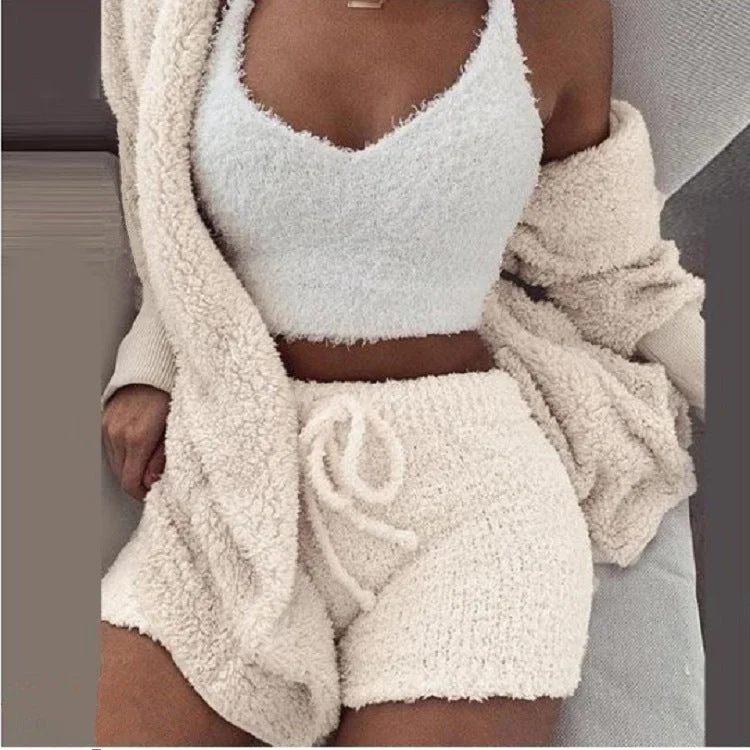 FZ Women's Sweater 3-piece  Shorts Suit