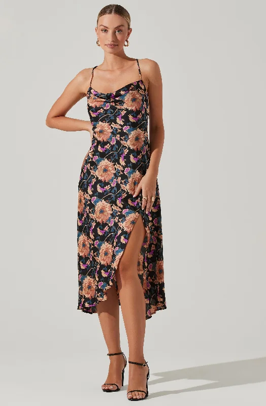 Gaia Floral Midi Dress