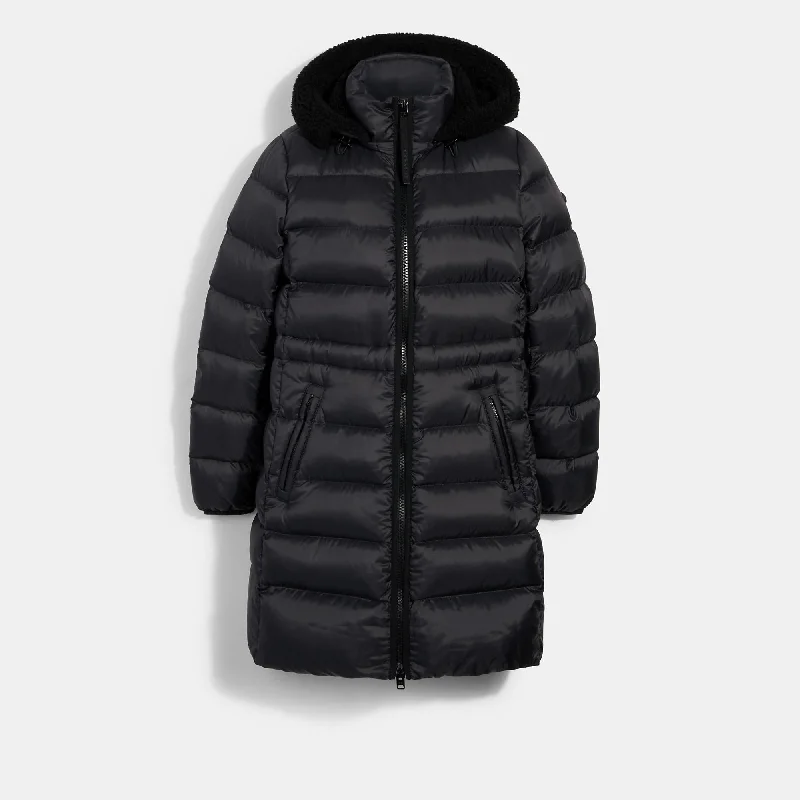 COACH Long Slim Puffer