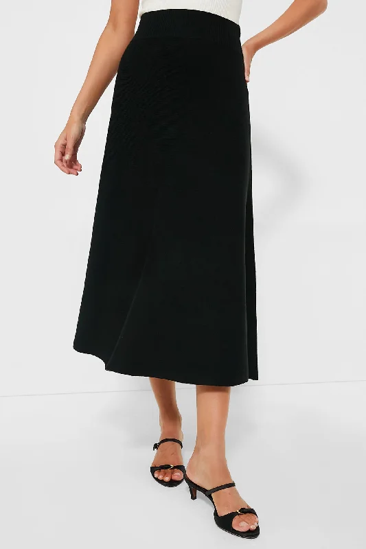 Black Knit Xena Skirt