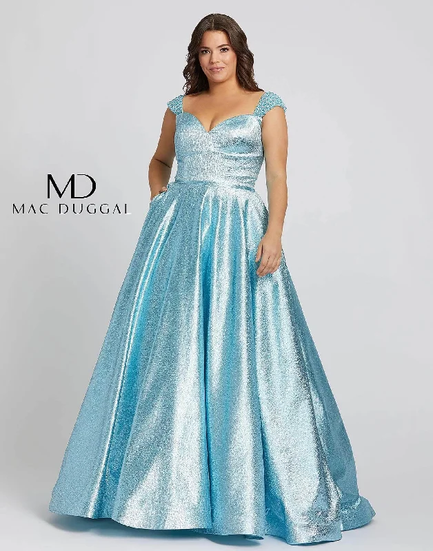 Mac Duggal 67236 Fabulouss Plus Size Prom Long Ball Gown