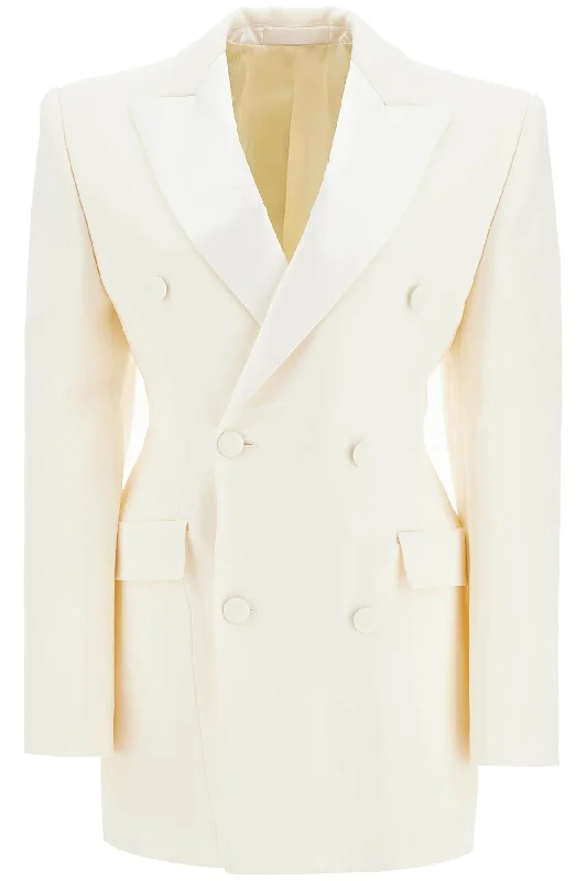 Double-breasted Blazer Dress  - Bianco