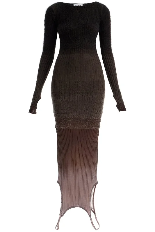 "gradient Knit Dress In Seven  - Brown