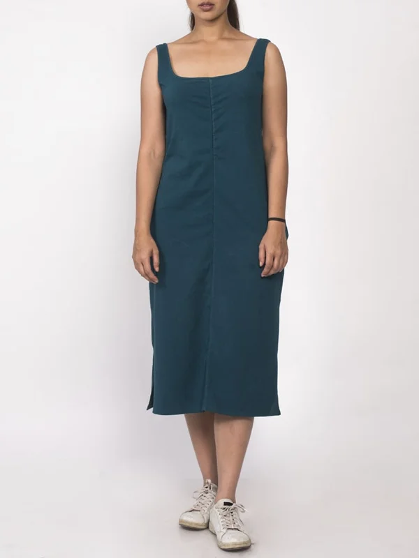 Manal Relaxed Fit Dress Teal