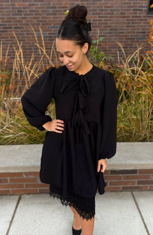 Bow Tunic - Black