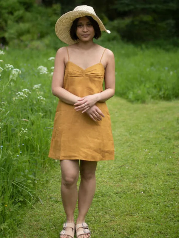 California Slip Dress Mustard