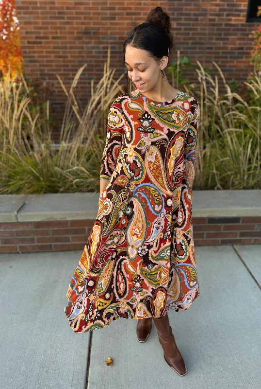 Autumn Paisley Dress