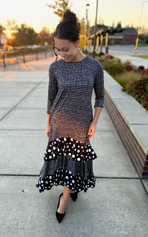 Checkers & Dots Dress