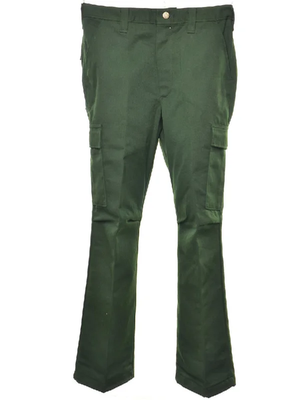 Dark Green Slim Leg Trousers - W30 L28