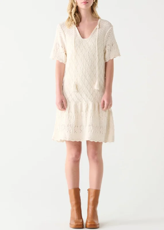 Pointelle Knit Dress