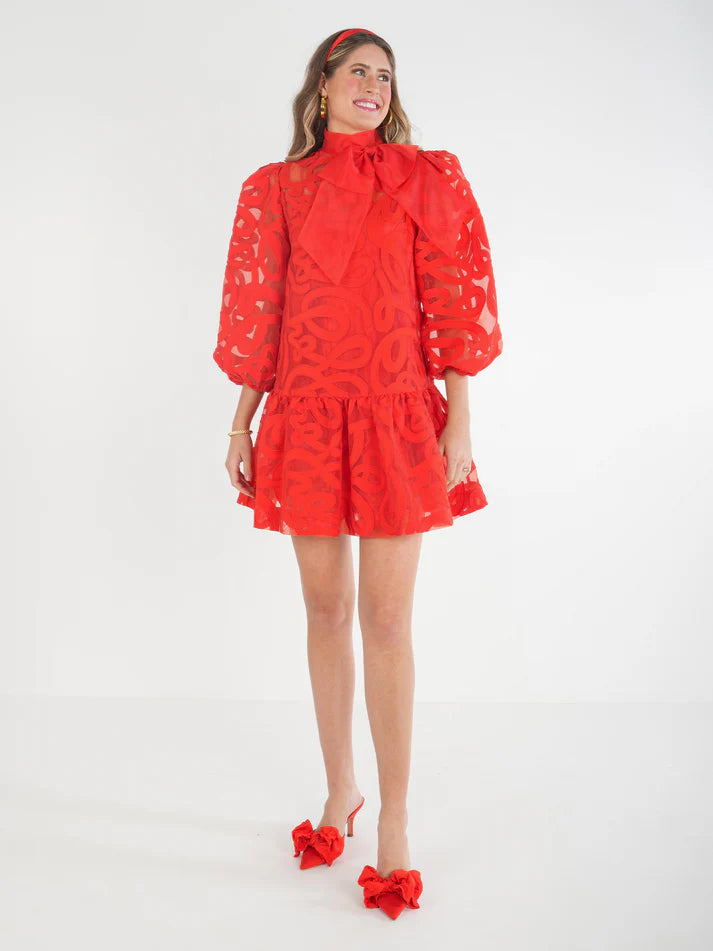 EMILY MCCARTHY Bella Dress - Joy/HollyRed