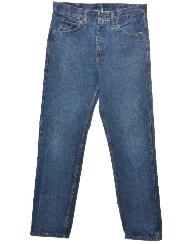 Indigo Straight-Leg Lee Jeans - W34 L33