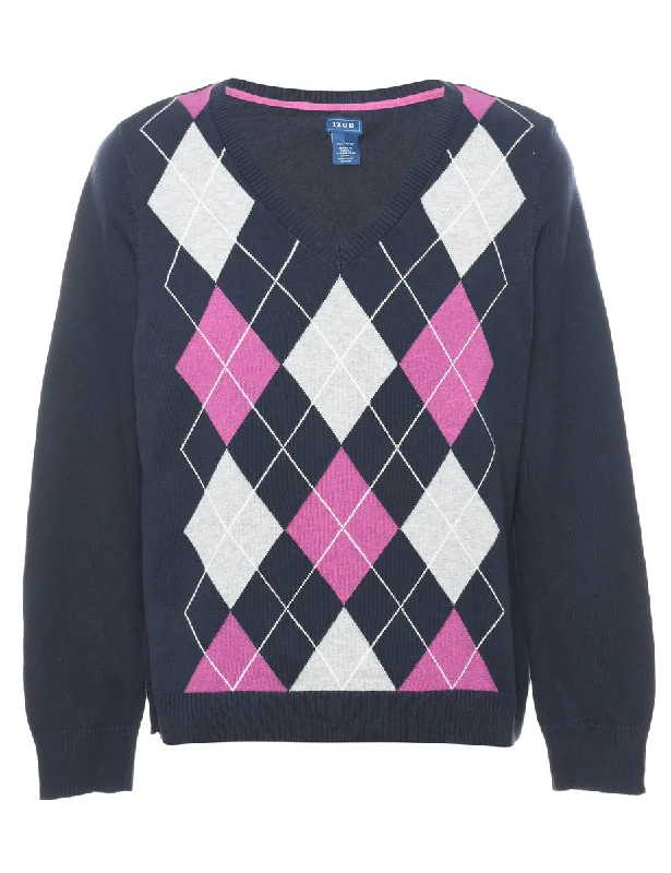 Izod Argyle Jumper - XL