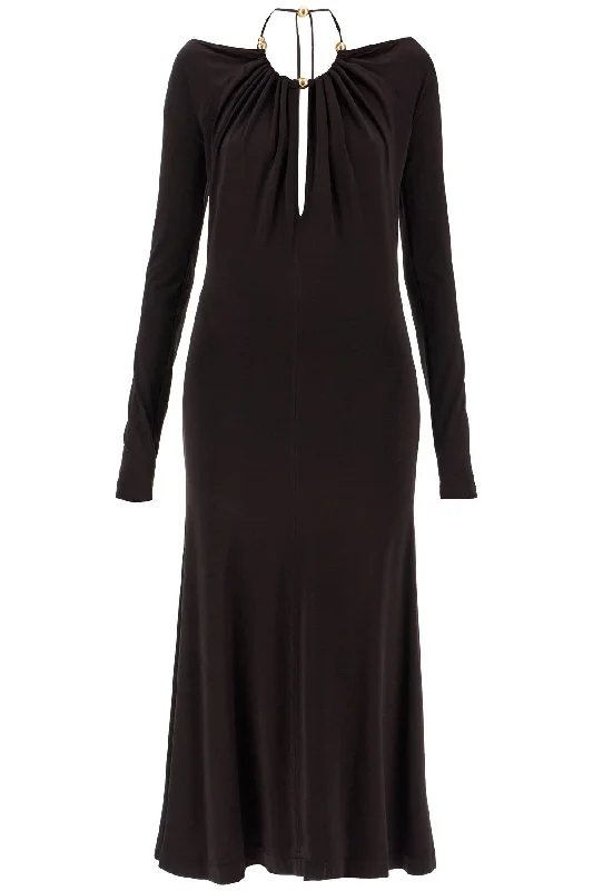 FERRAGAMO "jersey dress with pearl embell