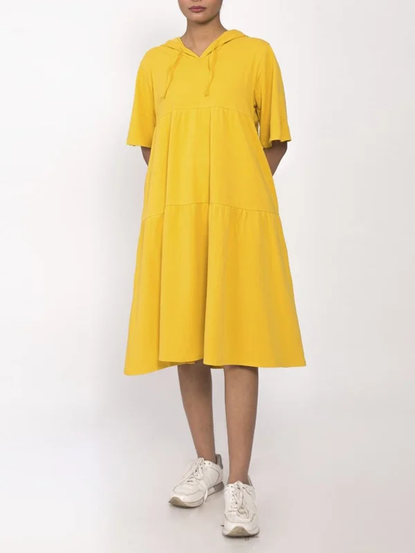 Katir Loose Fit Dress Mustard