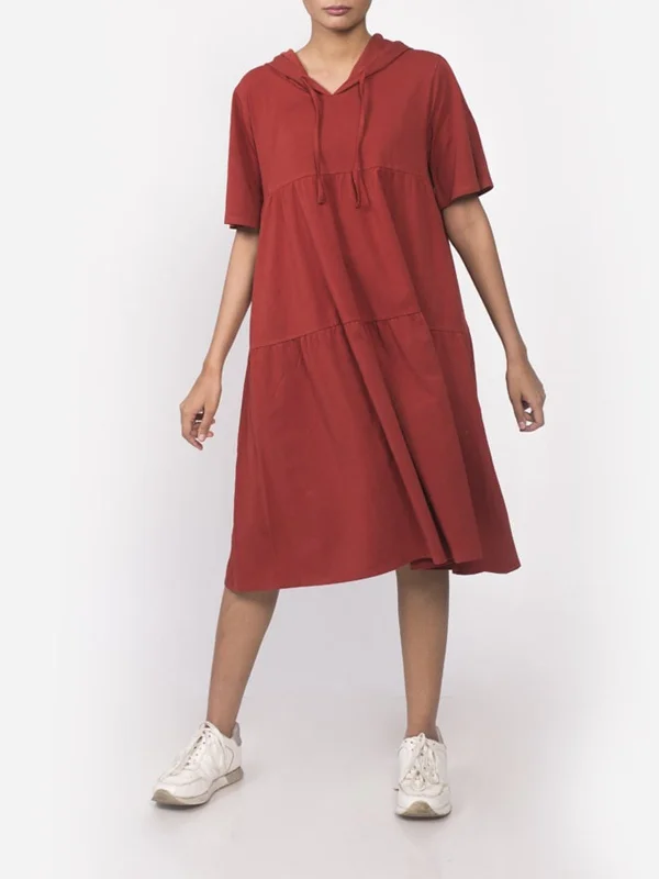 Katir Loose Fit Dress Red