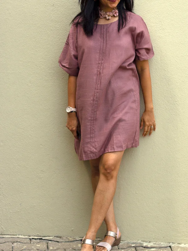 O-Size Staple Mauve Dress