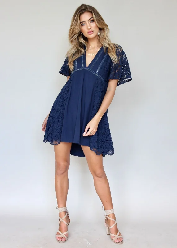 Peyton Swing Dress - Navy