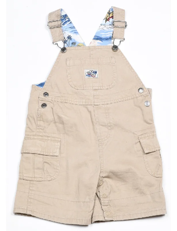 Plc Island Beige Dungarees - 2 YEARS