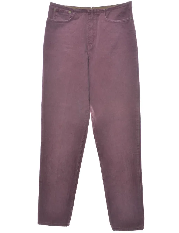 Plum Tapered Jeans - W28 L32