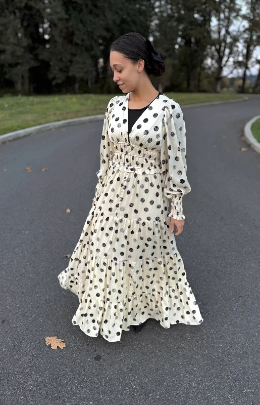 Polka Dot Dress - Cream