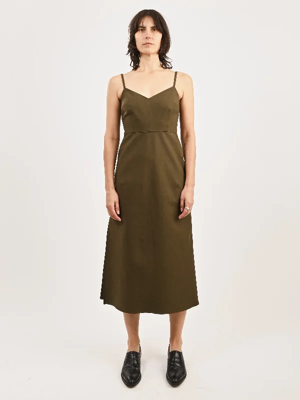 Dark Olive Agitator Dress