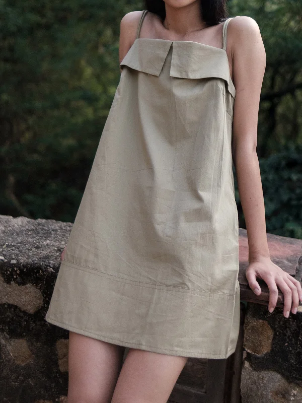 Rachel Slip Dress Khaki