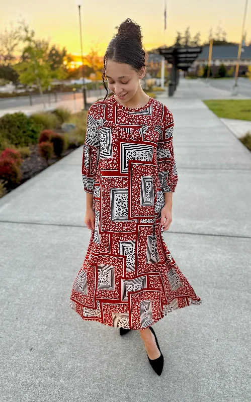 Red Leopard Dress