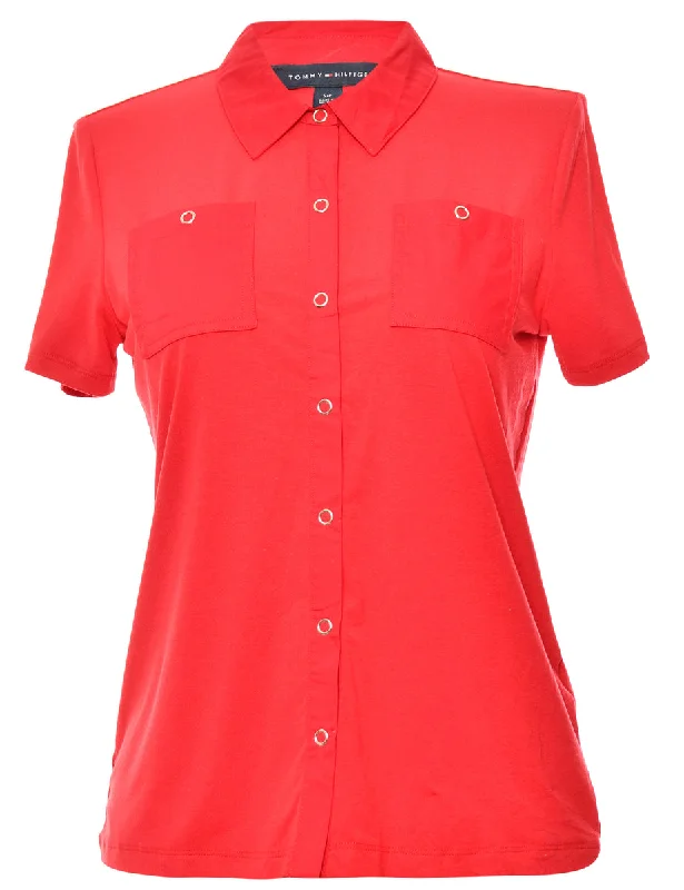 Red Tommy Hilfiger Blouse - M