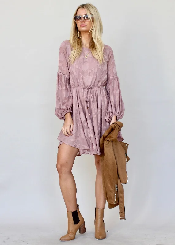 Rosita Swing Dress - Mauve