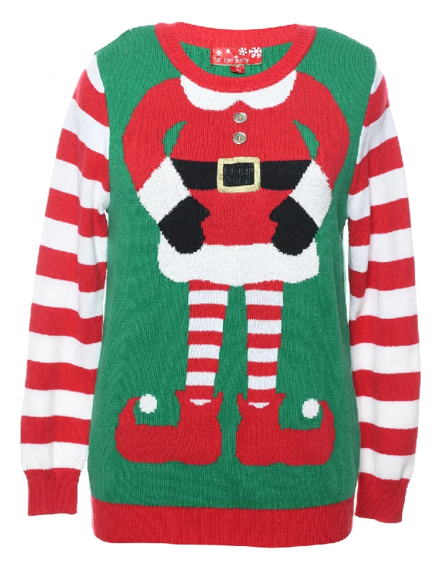 Santa Claus Christmas Jumper - M