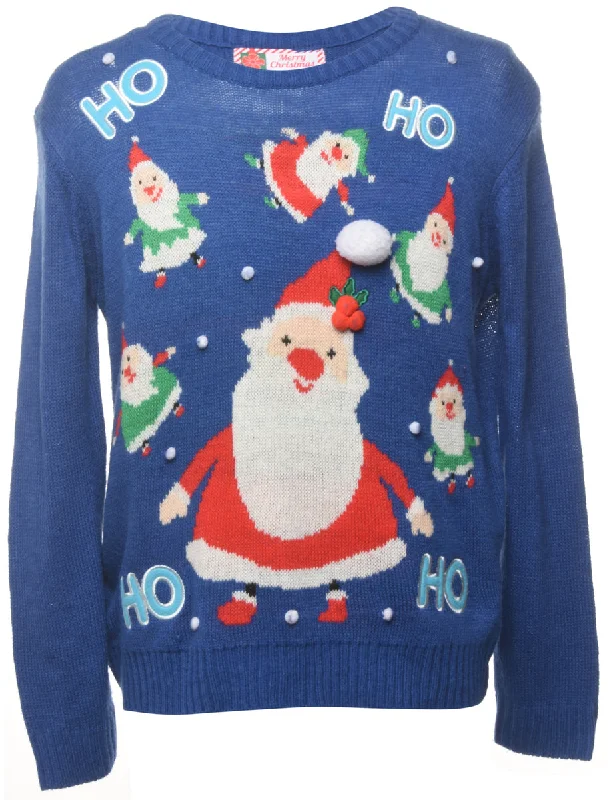 Santa Claus  Christmas Jumper - M