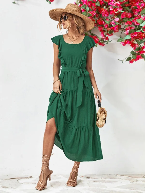 Ruffled Tiered Dress