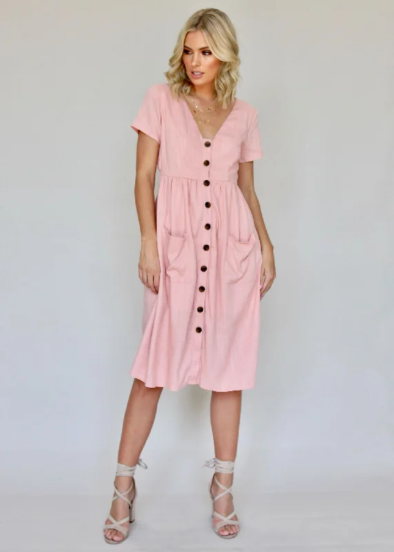 Til The End Dress - Peachy