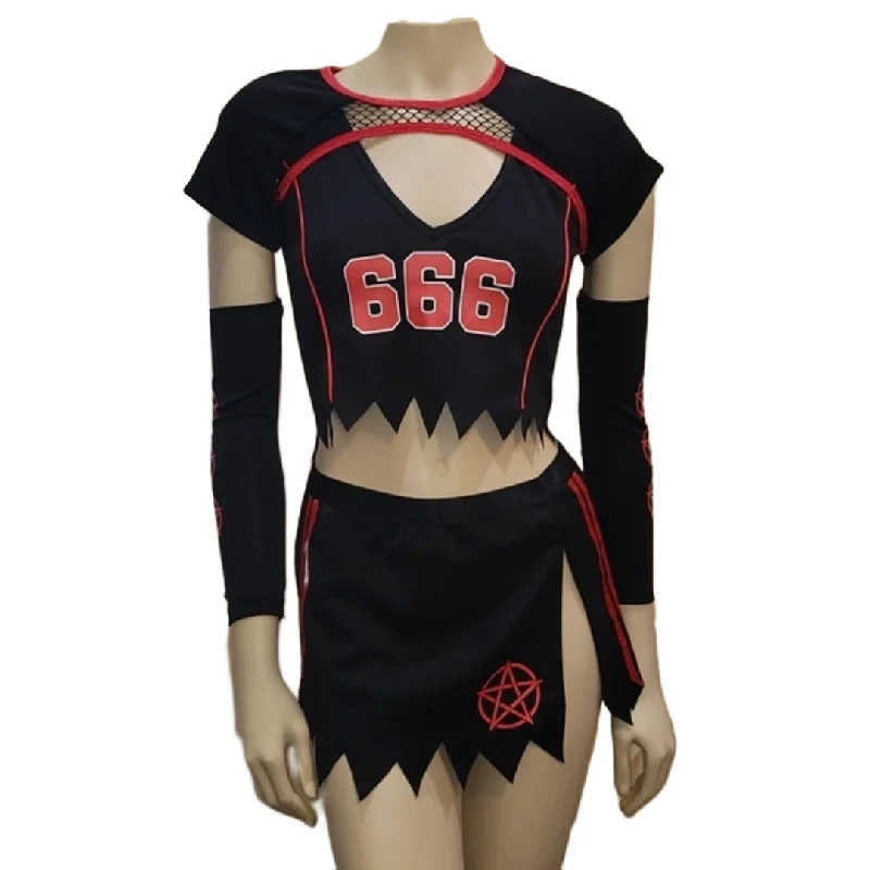 Trickz N' Treatz Go Devils Costume Set | Red & Black Gothic Halloween Look