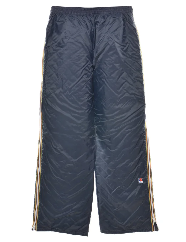 Wide Leg Navy Ski Trousers - W28