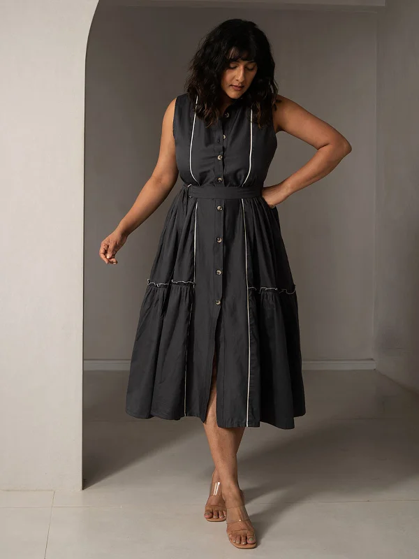 Wisp Layered Dress Grey