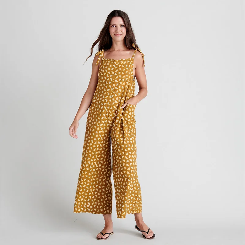 Womens Bonnie Jumpsuit - Gold Triangle