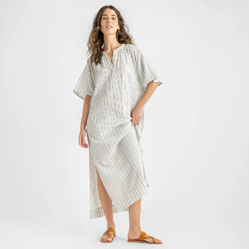 Womens Gaelle Kaftan - Riviera Stripe