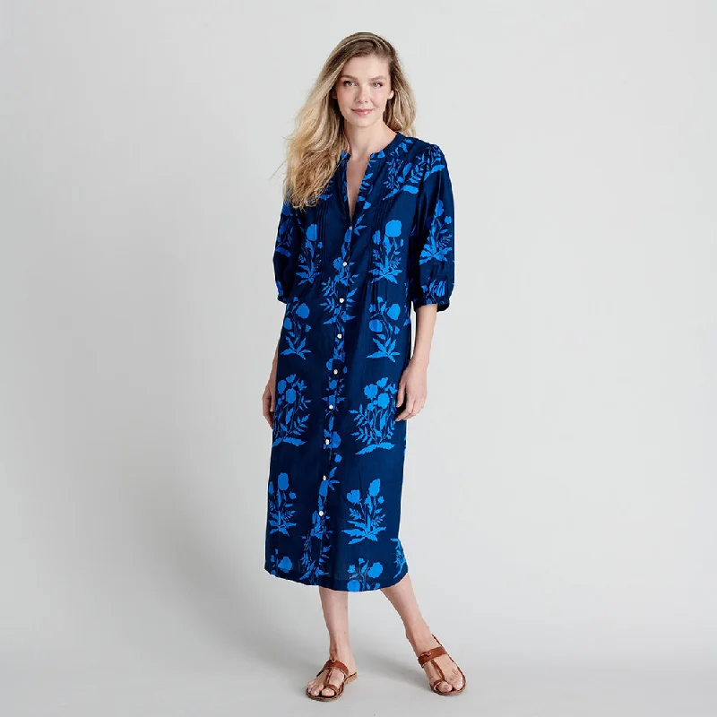 Womens Harris Dress - Navy Botanical