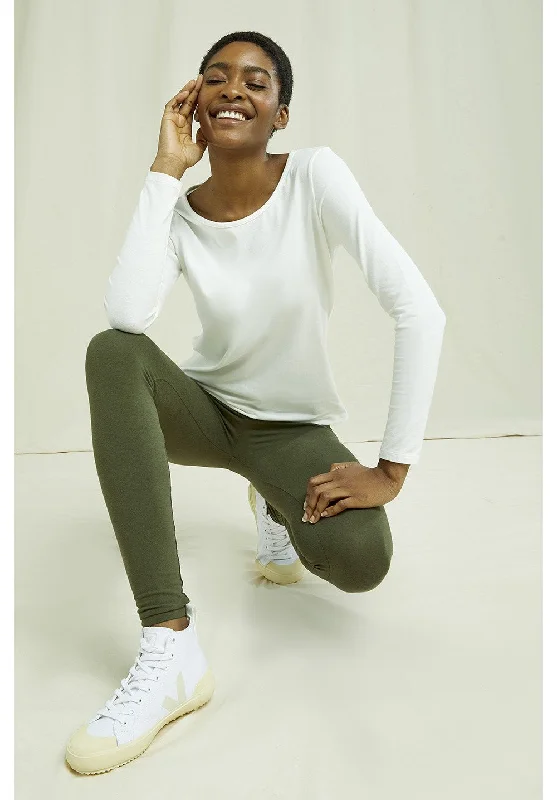 Fallon Long Sleeve Top in White